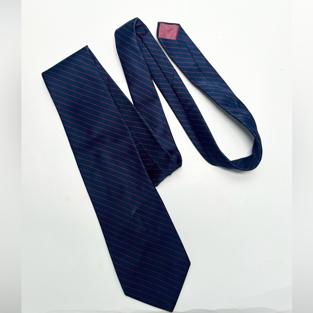 Missoni Stripe Tie Navy Blue